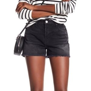 JBrand black jean shorts, size 24